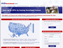 Tablet Screenshot of hudforeclosed.com